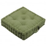 Coussin de sol en coton 45 x 45 x 10 cm - Gopher Kaki