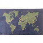 Tapis de sol Mappemonde 45 x 75 cm - Handcraft