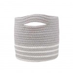 Panier ou Cache-pot BANAO Gris et Blanc 15 cm