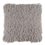 Housse de coussin mouton taupe 40 x 40 cm