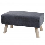 Tabouret Banc Anthracite - 63 x 33 x 31 cm