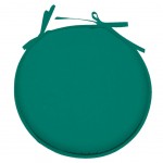 Coussin de chaise Ronde Nelson 40 cm - Emeraude