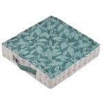 Coussin de sol en coton 44 x 44 x 9 cm - Nashi Celadon