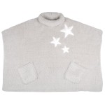 Plaid poncho Lovea pour enfant cru 100 x 75 cm