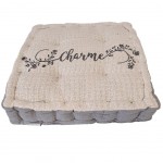 Coussin de sol Clmence en coton 45 x 45 x 10 cm