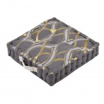 Coussin de sol en coton 45 x 45 x 10 cm - Johan gris