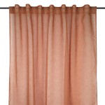 Voilage Derby cognac  140 x 260 cm  Passe-tringle