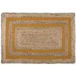 Tapis Ethnique 60 x 90 cm en Jute - Moutarde