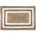 Tapis Ethnique 60 x 90 cm en Jute - Ecru