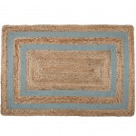 Tapis Ethnique 60 x 90 cm en Jute - Sauge