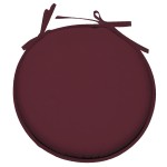 Coussin de chaise Ronde Nelson 40 cm - grenache