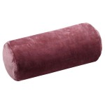 Coussin polochon dhoussable en maille Doudou - Rose marsala