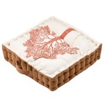 Coussin de sol en coton 44 x 44 x 9 cm - Adonis