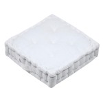 Coussin de Sol en Coton Marlow  Blanc