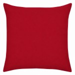 Taie d�oreiller �lys�e rouge 63 x 63 cm en percale coton