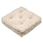 Coussin de sol Grignon  Naturel  45 x 45 x 10 cm