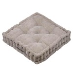 pais Coussin de Sol en Velours Ctel Dandy Taupe