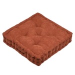 pais Coussin de Sol en Velours Ctel Dandy Terracotta