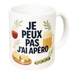 Mug en cramique Je peux pas jai apro  350 ml