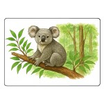 Planche � d�couper en verre � Koala et For�t