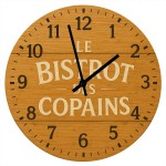 Horloge en verre Le Bistrot des Copains   29 cm