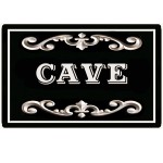 Plaque de Porte en Mtal  Cave