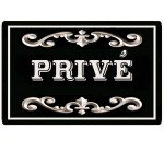 Plaque de Porte en Mtal  Priv