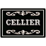 Plaque de Porte en Mtal  Cellier