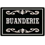 Plaque de Porte en Mtal  Buanderie