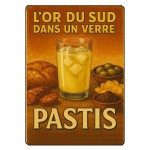 Planche  Dcouper en Verre  Pastis, LOr du Sud dans un Verre