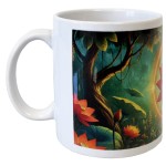 Mug en cramique lotus chakras muladhara  350 ml