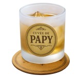 Verre avec sous-verre cuve de papy  CBKration