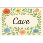 Plaque de Porte floral en Mtal  Cave