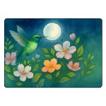 Planche � d�couper en verre � Colibri et clair de lune 28,5 � 2