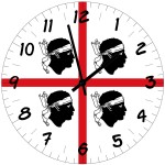 Horloge murale Sardaigne  Quattro Mori  29 cm
