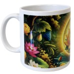 Mug en cramique lotus chakras manipura  350 ml