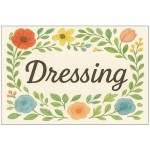 Plaque de Porte florale en Mtal  Dressing