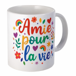 Mug en cramique Amie pour la vie  350 ml