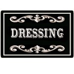 Plaque de Porte en Mtal  Dressing