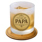 Verre avec sous-verre cuve de papa  CBKration