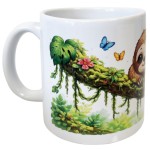 Mug en c�ramique Paresseux � Esprit nature & douceur