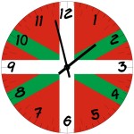 Horloge Murale Drapeau Basque  CBKration