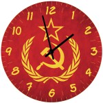 Horloge en verre URSS   29 cm