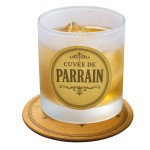 Verre avec sous-verre cuve de parrain  CBKration