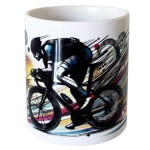 Pot  crayons en cramique  Cyclisme