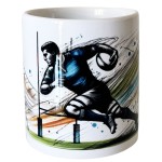 Pot  crayons en cramique  Rugby