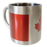 Tasse inox double paroi 200 ml  Drapeau Canadien