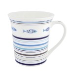 Mug en porcelaine motif sardines  300 ml