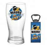 Verre  Bire et dcapsuleur - Corse - Maure de soif