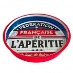 Plateau Fdration Franaise de l'Apritif - rond en mtal 33
